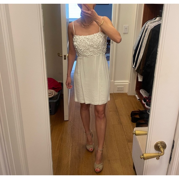 🌸 Ritmo di Perla Gorgeous Flower Embellished Mini Dress - Picture 10 of 11